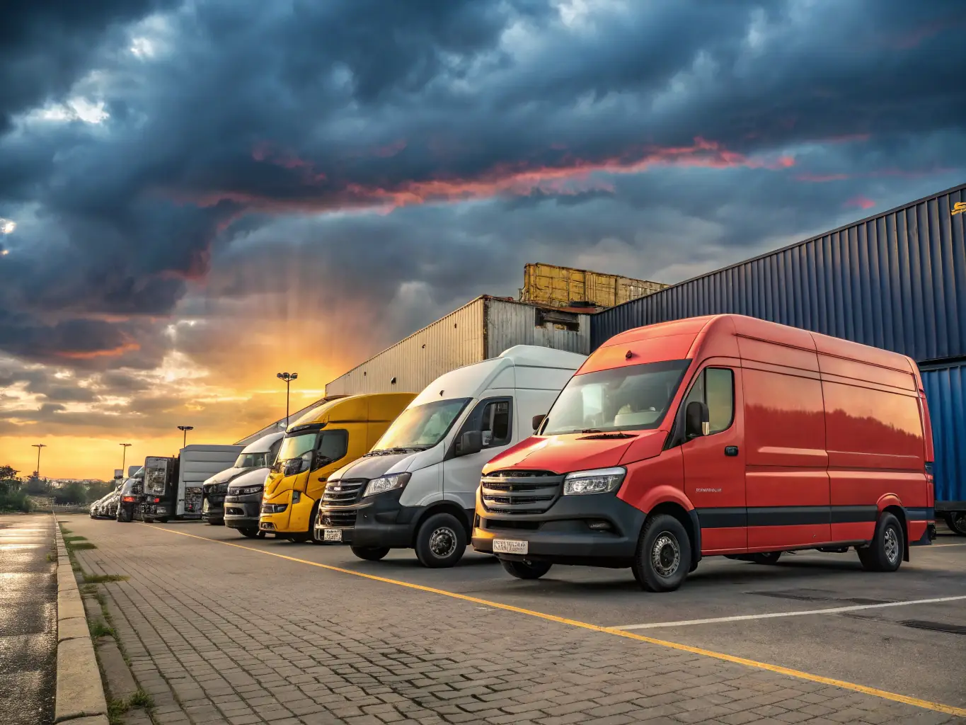 An image depicting a fast-moving supply chain with products being efficiently transported, emphasizing speed and reliability, with Westinghouse International branding.