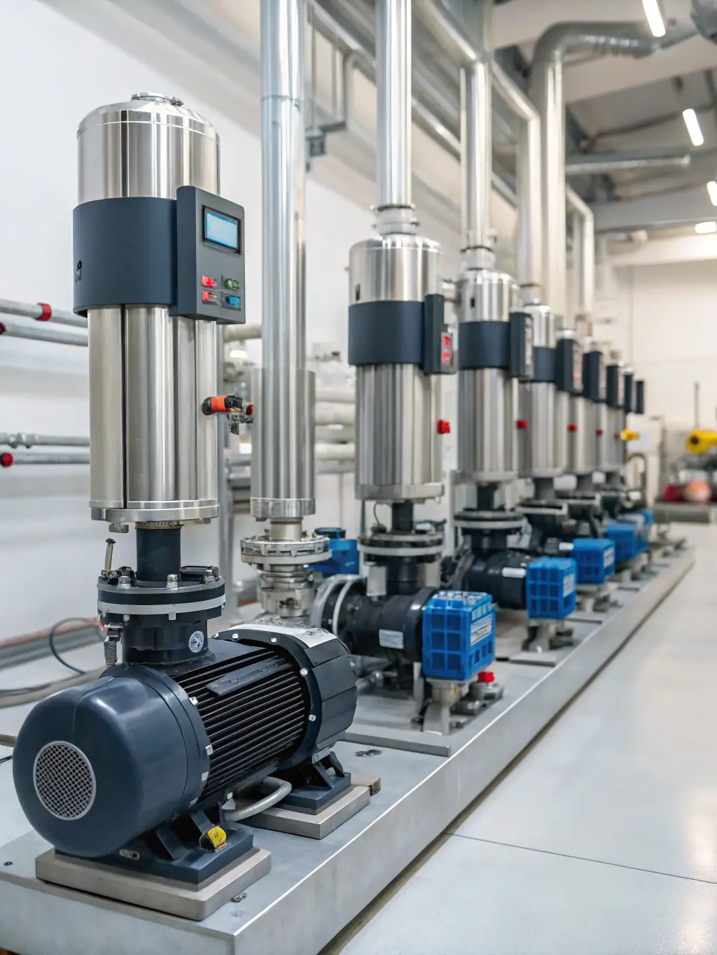 A high-quality image of a state-of-the-art industrial motor, showcasing its robust design and advanced technology, used in various industrial applications.